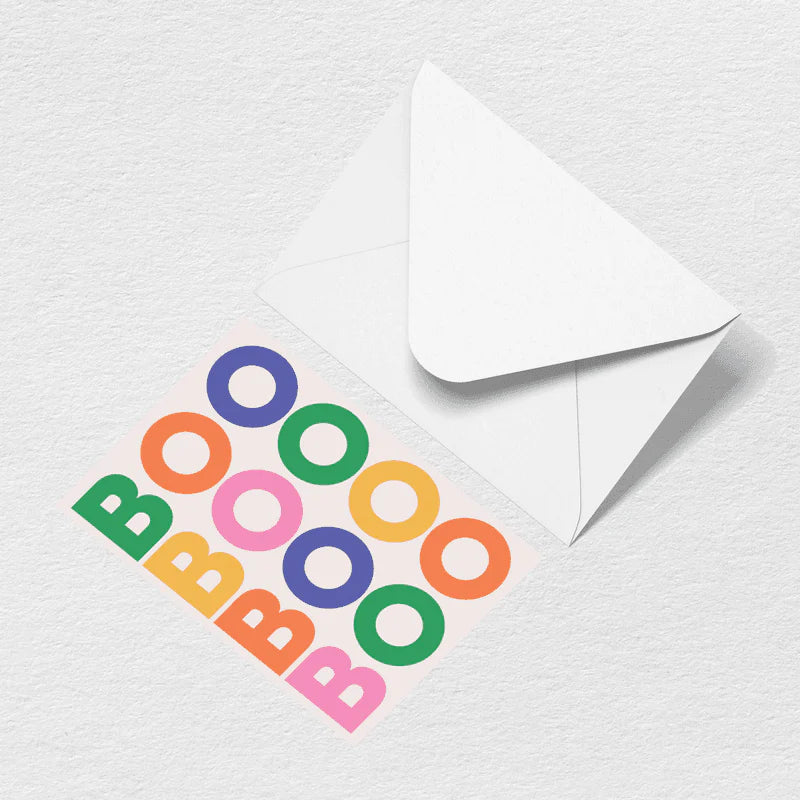 Boo Greeting Card